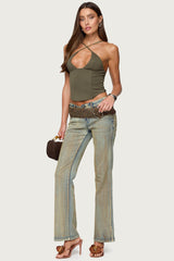 Lou Crossover Beaded Corset