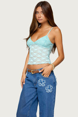 Eira Sheer Lace Tank Top