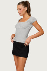 Oleana Gathered Bust Top