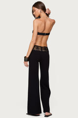 Kirsty Crochet Waist Knit Pants