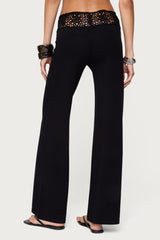 Kirsty Crochet Waist Knit Pants