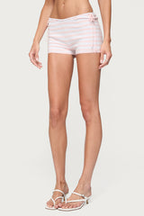 Janelle Striped Knit Shorts