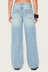 Dema Western Low Rise Baggy Jeans