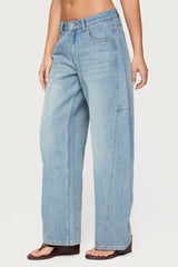 Korie Low Rise Barrel Leg Jeans