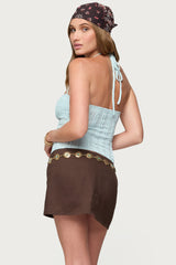 Galya Textured Halter Top