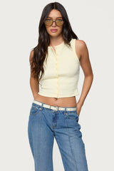 Basel Button Up Tank Top