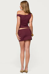 Kenia Abstract Ring Off Shoulder Top