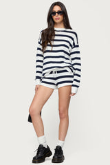 Amaris Oversized Striped Knit Sweater