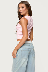 Basel Button Up Tank Top