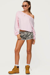 Aveline Off Shoulder Light Sweatshirt