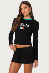 Italy Long Sleeve T Shirt