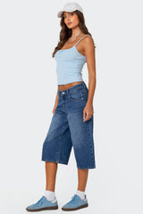 Ribbed Henley Tank Top