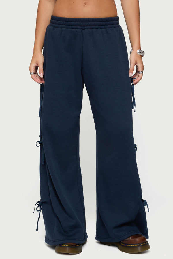 Claudette Baggy Ribbon Sweatpants