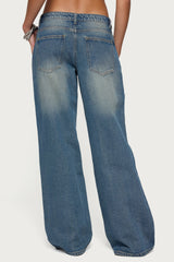 Ronny Western Low Rise Baggy Jeans