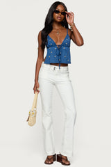 Mattea Low Rise Flared Jeans