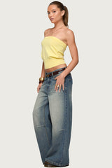 Philipa Strapless Knit Top