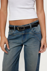 Buckle Babe Faux Leather Belt