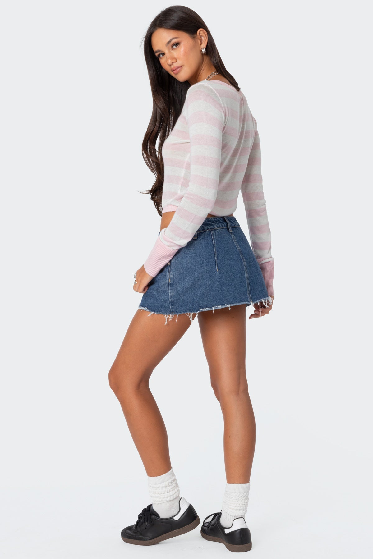 Candice Striped Knit Top