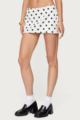 Noreen Polka Dot Mini Skort