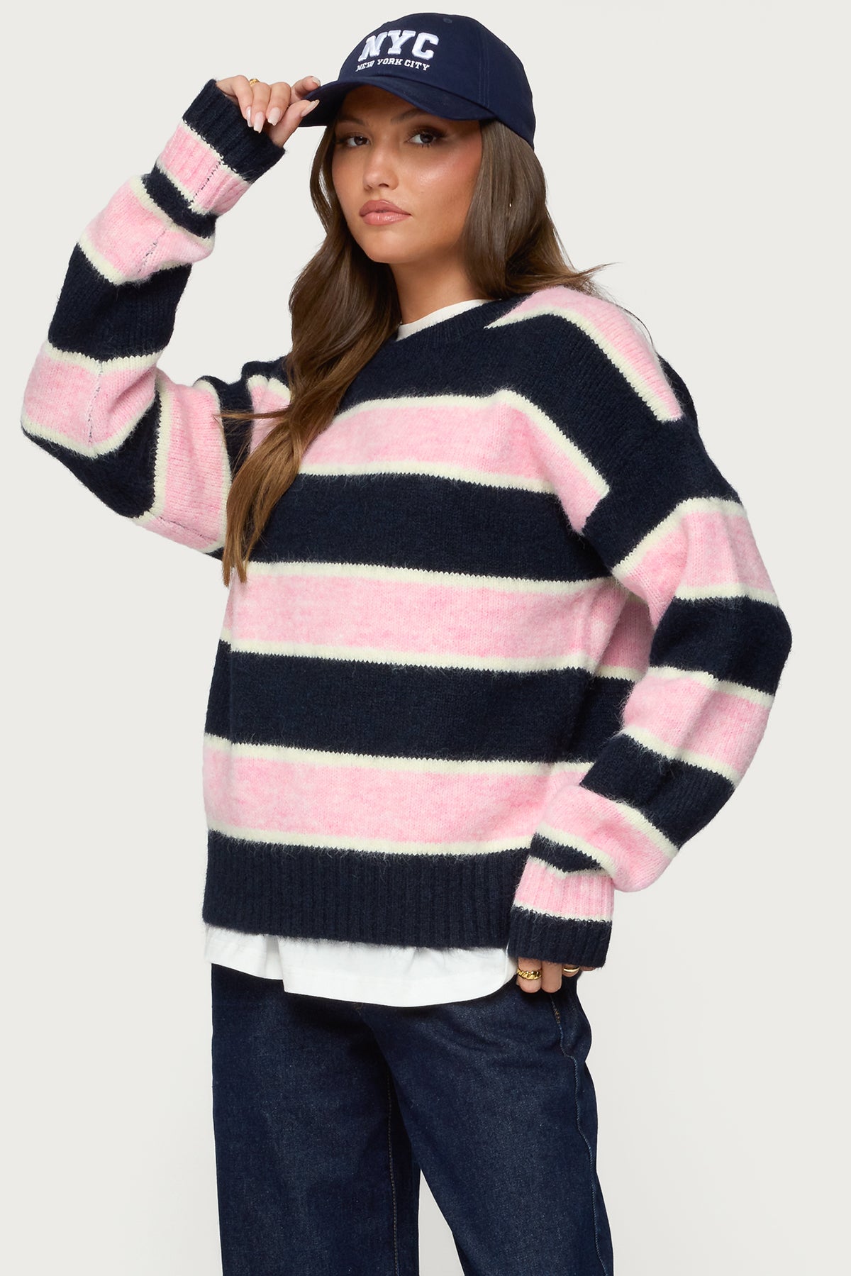 Conrad Striped Knit Sweater