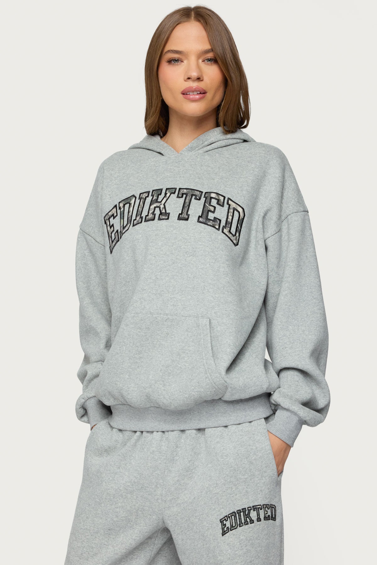 Camo Crush Edikted Oversized Hoodie