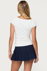 Oleana Gathered Bust Top