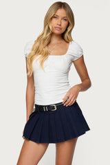 Oleana Gathered Bust Top