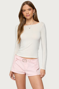 Semi Sheer Long Sleeve Top