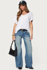 Sonora Oversized V Neck T Shirt