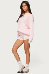 Lorie Oversized Knit Polo Sweater