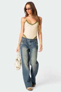 Doll House Washed Low Rise Baggy Jeans