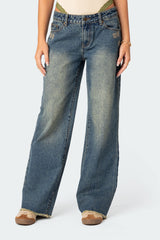 Doll House Washed Low Rise Baggy Jeans