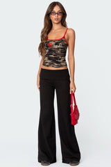 Wide Leg Foldover Pants