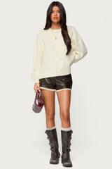 Lissa Lacey Faux Leather Shorts