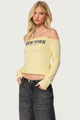 New York Babe Off Shoulder Top