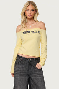 New York Babe Off Shoulder Top