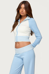 Clarisse Contrast Stripey Cardigan