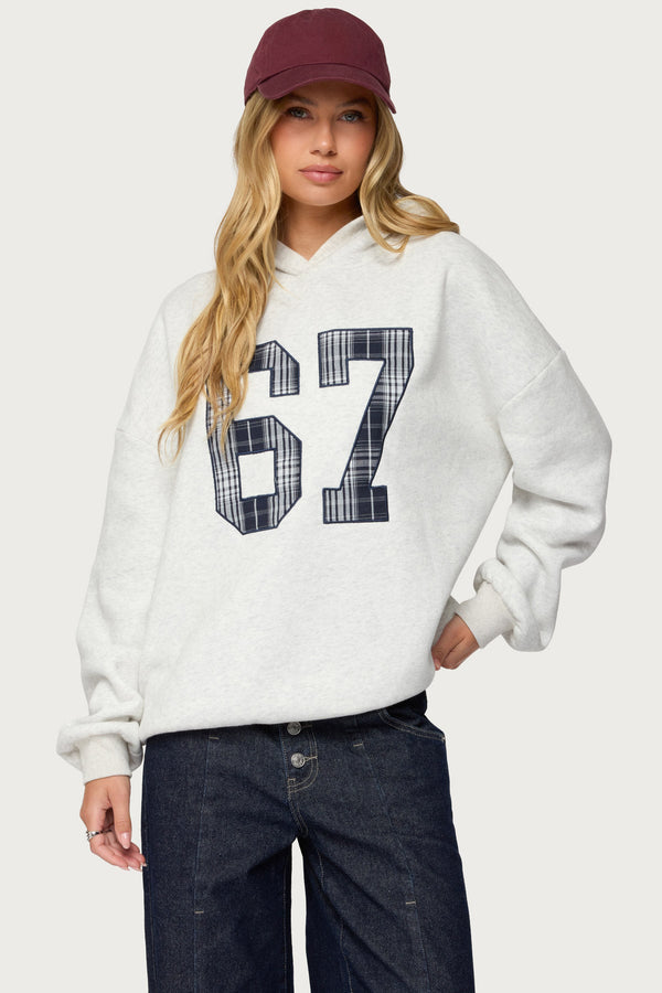 Gali Plaid 67 Oversized Hoodie view 2