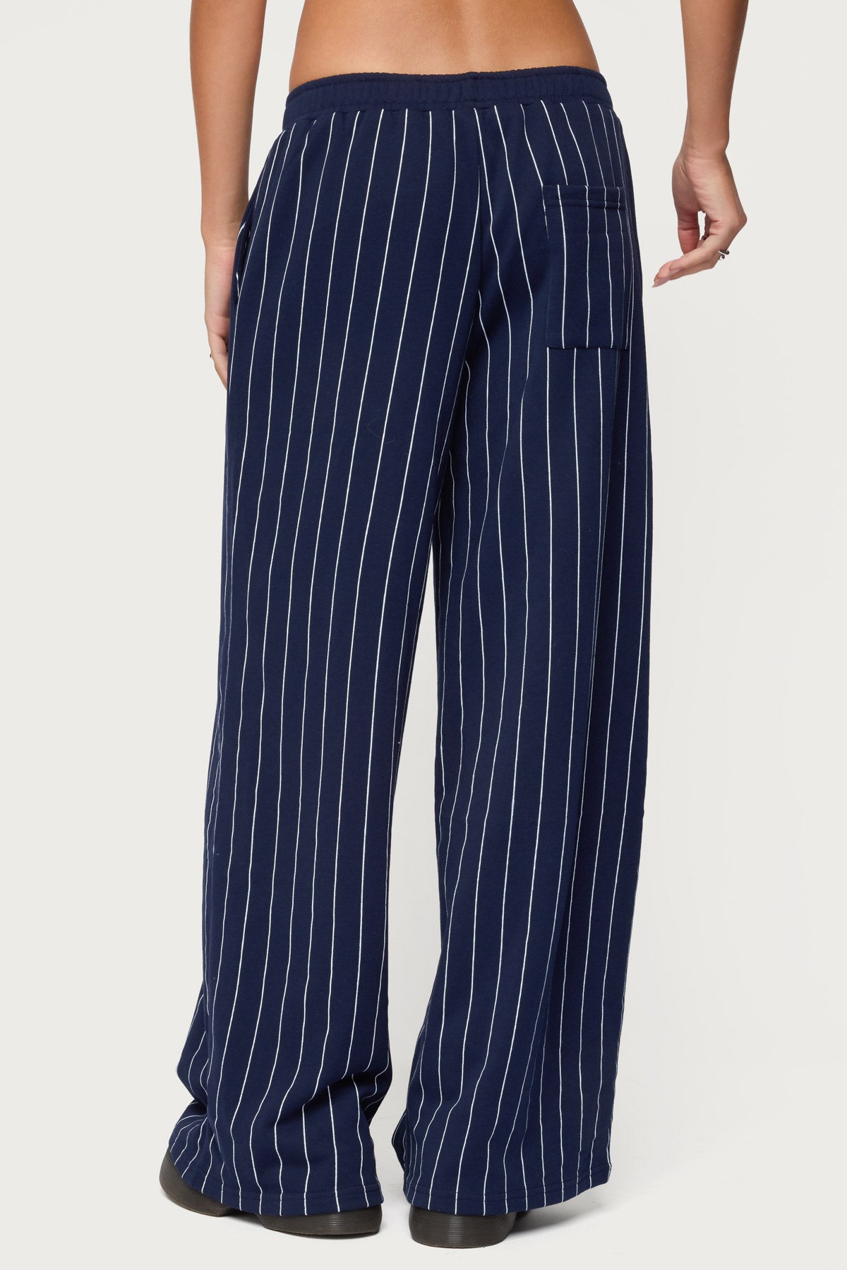 Mercer Pinstripe Wide Leg Sweatpants