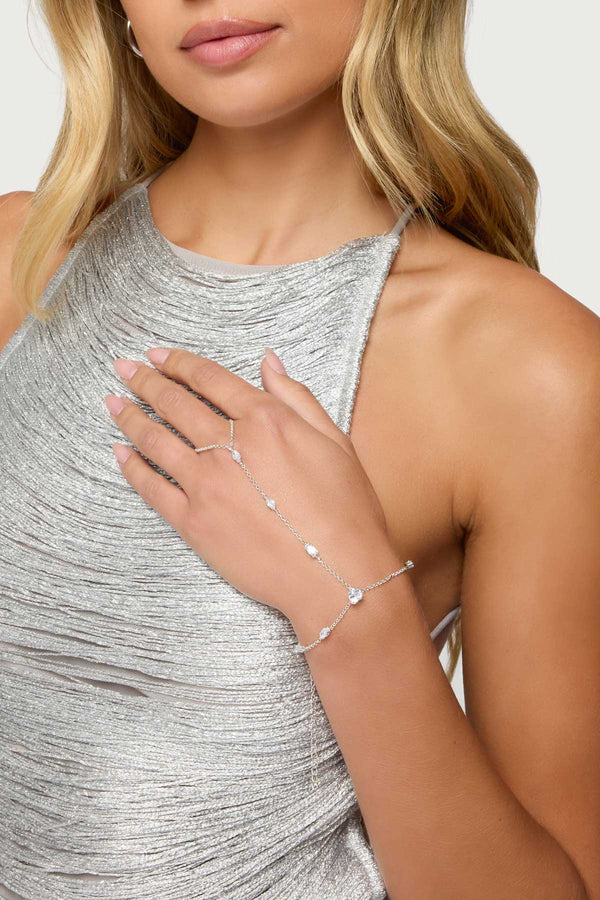 Rhinestone Hand Chain