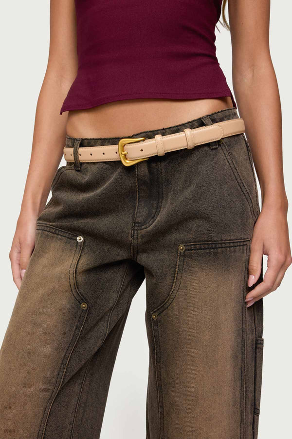 Back To Basics Faux Leather Belt