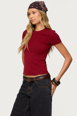 Daphney Ribbed T Shirt