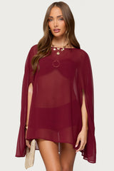 Mckenzie Sheer Chiffon Poncho