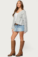 Braiden Chunky Cable Knit Cardigan