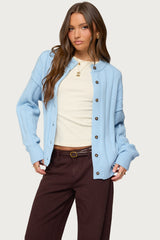 Joanie Wide Ribbed Knit Cardigan