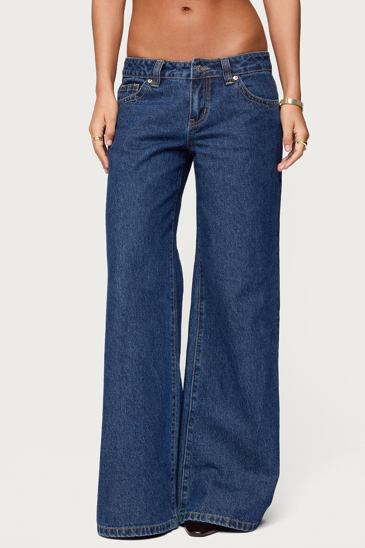 Raiyne Low Rise Wide Leg Jeans