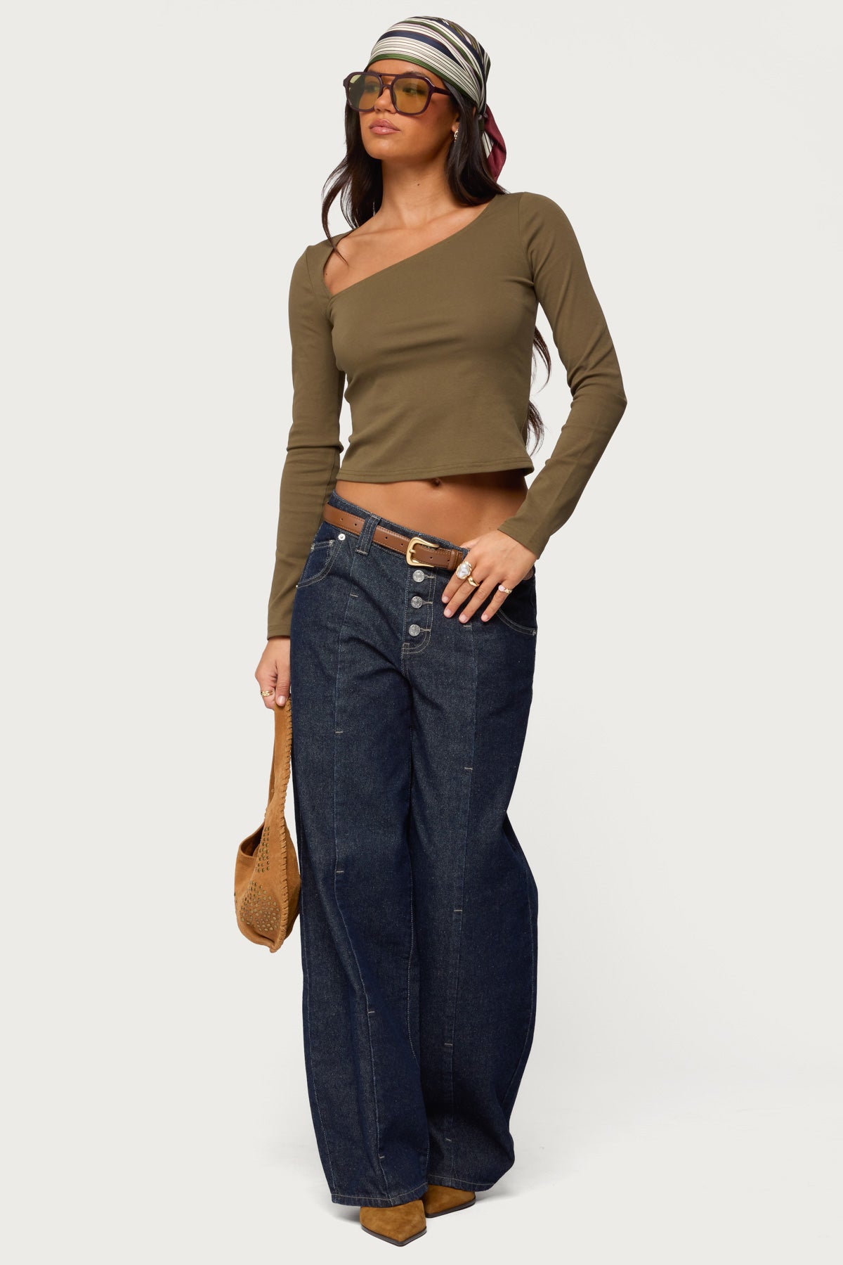 Rion Asymmetric Long Sleeve Top