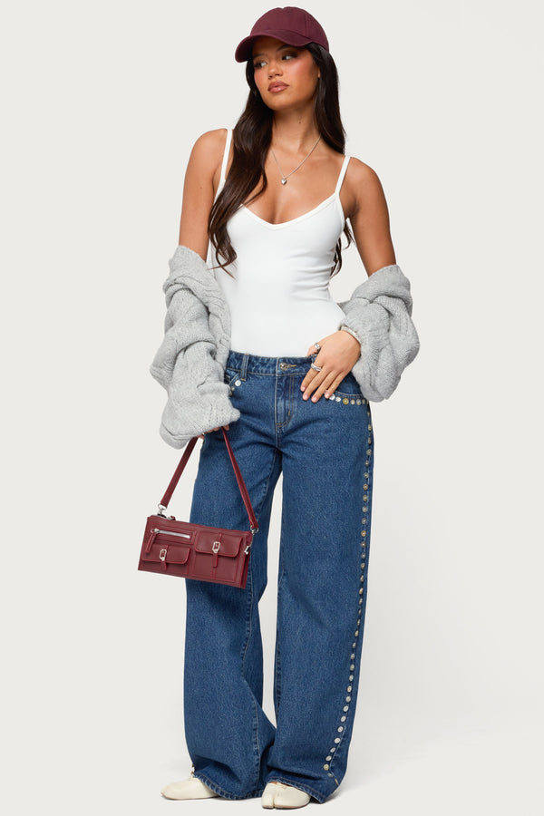 Teaghan V Neck Fitted Bodysuit view 2