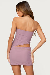 Vivi Mesh Asymmetric Tube Top