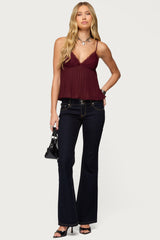 Rhian Lacey Pleated Babydoll Top